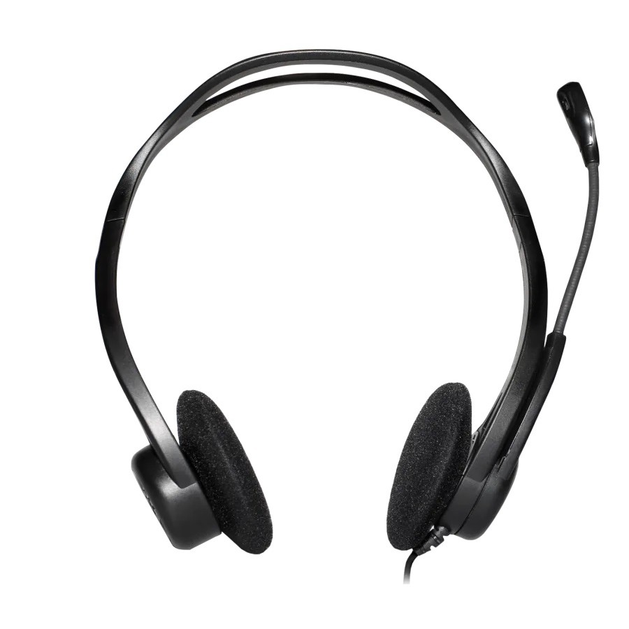 HeadSet 'Logitech' USB H370 (Black) สินค้ารับประกัน 2 ปี. เสียงสเตอรีโอ เพลิดเพลินกับเสียงใสๆ สำหรับดนตรี ไมโครโฟนหมุนได