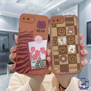 เคสโทรศัพท์ OPPO A15 A54 A5S A3S A16 A95 A7 A5 A9 A31 A53 2020 A12 A1K A16K A54S Reno 4 5F 4F A74 A15S A52 A11K A92 A35 A11 A93 A32 A72 A94 A53S F17 PRO A16S A12S เคสสีช็อคโกแลต เคสมือถือคู่รักยอดนิยม