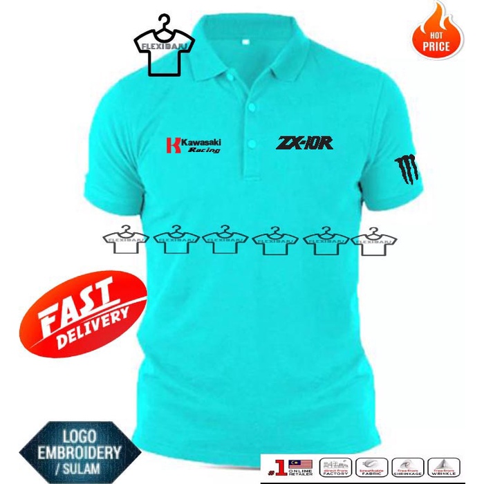 เสื้อยืดคอปกปัก Kids size ZX10R สําหรับเด็กชายและเด็กหญิง (KIDZ ZX10R 2)