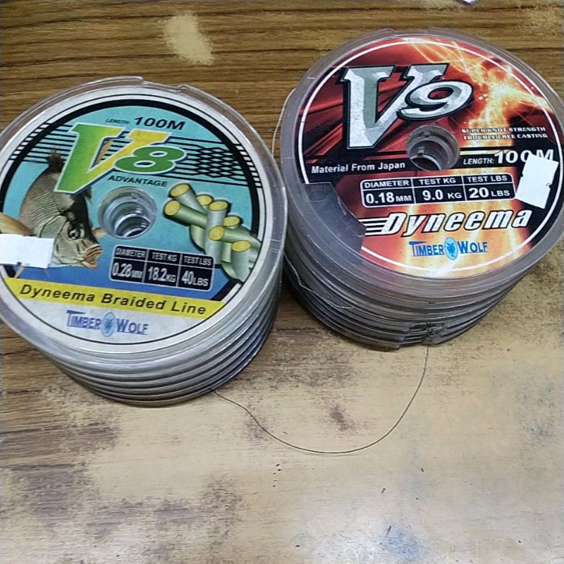 TIMBER Dyneema V8 V9 สายถัก 100m