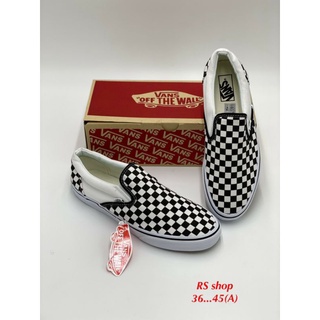 รองเท้าผ้าใบvans slip onสินค้าพร้อมกล่อง