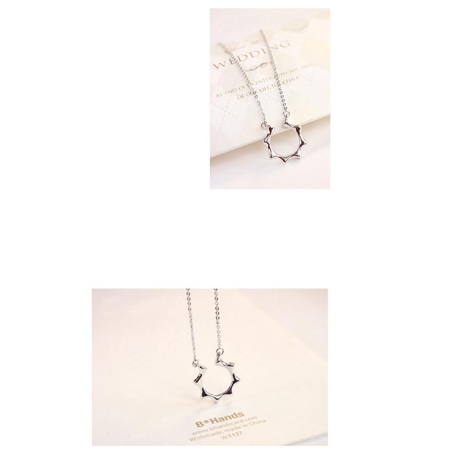 ไม้ไผ่สร้อยคอจี้ผู้หญิงแฟชั่นเค้นคอ Necklace DDN5R