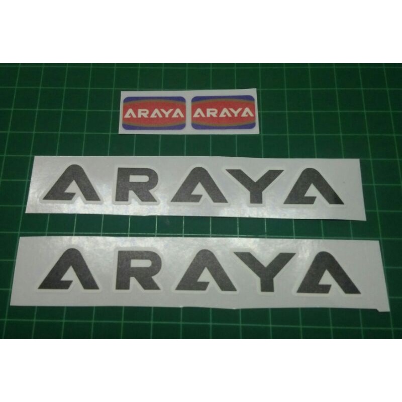 Araya Rim Transparent Sticker Decal Set พิมพ์ Araya Rim Sticker