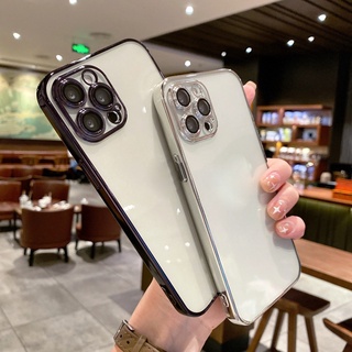 เคสโทรศัพท์ซิลิโคน TPU ใส แบบนิ่ม ชุบไฟฟ้า กันกระแทก สําหรับ OPPO Reno 10 Pro 8T A17 A57 A94 Reno 5F 5 Lite