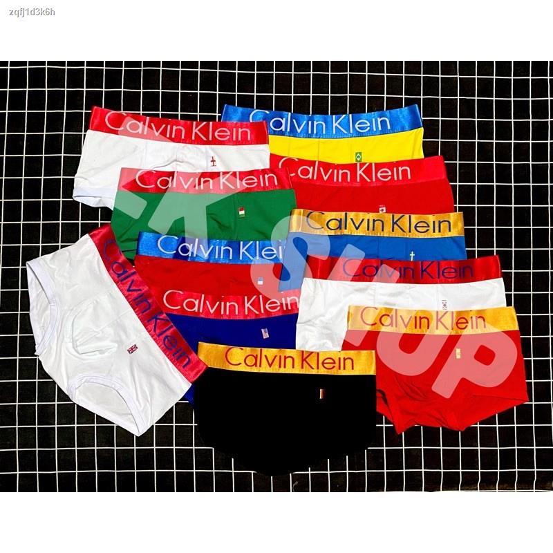✢○🔥CK🔥กางเกงใน CK🔥กางเกงในชาย Calvin Klein ทรงTrunk ลายธงชาติ 11 ชาติ ผ้าดี ใส่สบาย