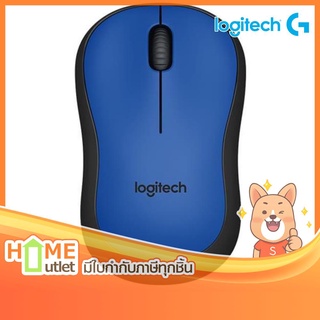 LOGITECH M221 SILENT PLUS WIRELESS MOUSE-BLUE รุ่น M221CORDLESSMS Blue (15860)