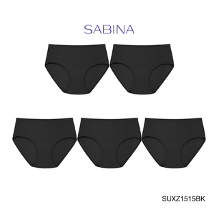 Sabina กางเกงชั้นใน (Set 5 ชิ้น) (ทรง Haft) รุ่น Panty Zone รหัส SUXZ1515BK สีดำ