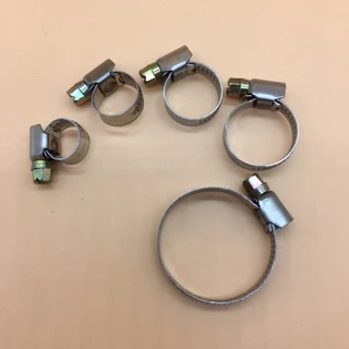 เหล็กรัด เข็มขัดรัดท่อ แคมป์รัดสแตนเลส​ แบบปรับขนาดได้ ขนาด (8mm-40mm)