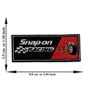 ตัดรีด ตัวรีดติดเสื้อ อาร์มปัก ติดเสื้อปัก ปักเสื้อ DIYลาย snapon racing