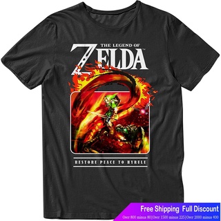 นินเทนโด เสื้อยืดลำลอง Nintendo Mens Video Game Shirt - Mario, Luigi, Zelda, Kirby, And Donkey Kong Vintage Tee Mens Ni