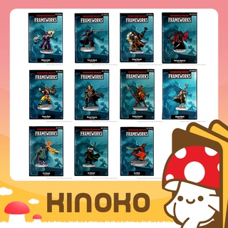 Dungeons &amp; Dragons (D&amp;D) Frameworks - Character Miniature แบบลงสีและประกอบเอง Kinoko Card Game Shop Wizkids