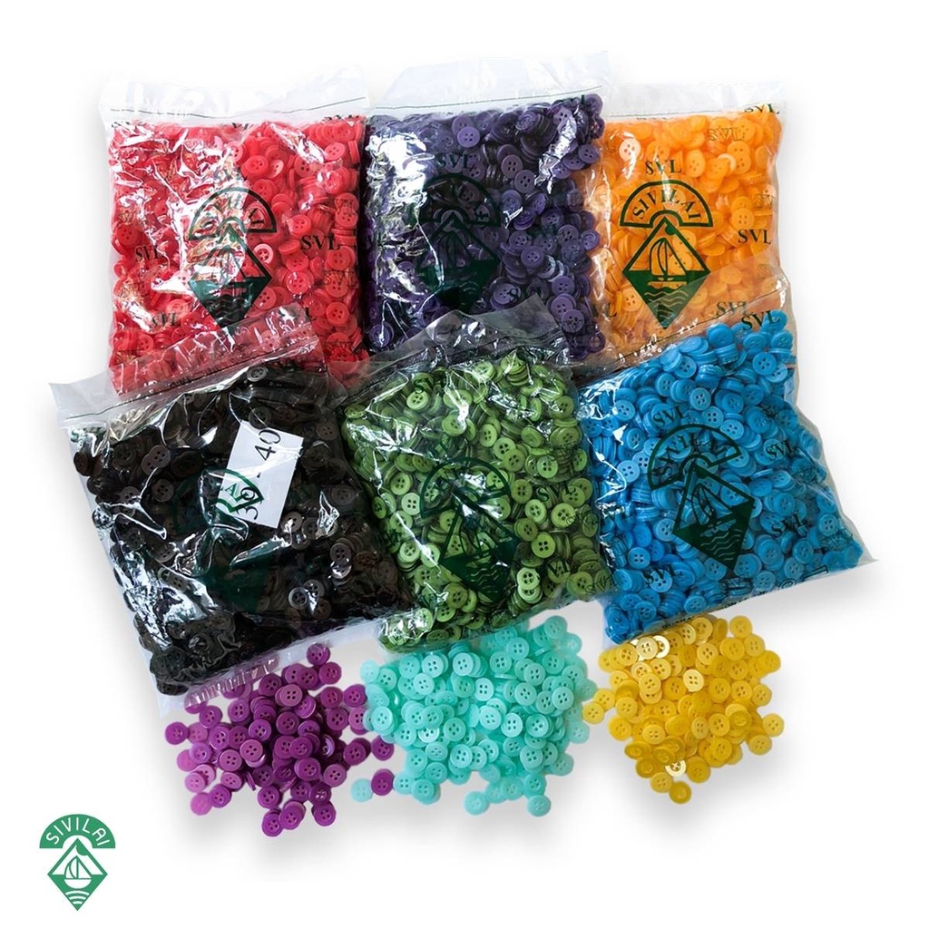 กระดุมมี(1-80 )เฉดสี กระดุมติดเสื้อขนาด 10มิล จำนวน 1ห่อ 1440 เม็ด ส่งตรงจากบริษัทSVL