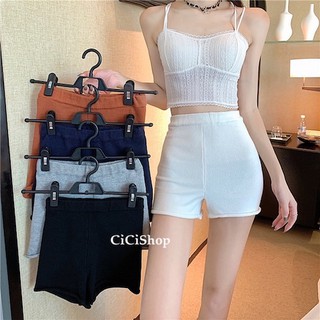 Cicishop(A713-3)กางเกงขาสั้นไหมพรม ใส่เป็นซับหรือแมทช์กับเสื้อยืดสไตล์สายฝอ