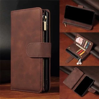 เคส Phone Case for iPhone 17 Pro 16 15 14 13 12 11 6 6s 7 8 Plus Se 2 3 2022 2020 new X Xs Max Zipper เคสเคสโทรศัพท์หนังฝาพับพร้อมช่องใส่บัตรสําหรับ