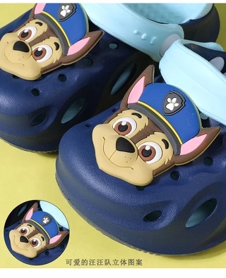 รองเท้าแตะ ทรง ลาย paw patrol แบบมีรู สำหรับเด็ก