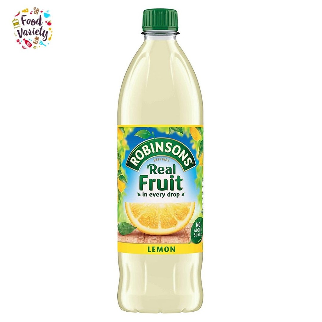 Robinsons Real Fruit Lemon 1L โรบินสันส์ เรียลฟรุต รสมะนาว 1 ลิตร