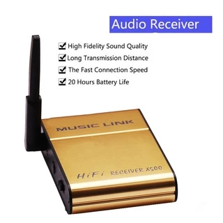อุปกรณ์รับสัญญาณบลูทูธ X500 Bluetooth 4.0 HiFi Audio Receiver Wireless Music Link For Phone Tablet เบสแน่น เสียงดี