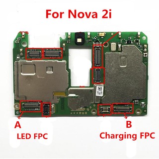 หน้าจอแสดงผล Lcd FPC ปลั๊กเชื่อมต่อบนสายเฟล็กซ์ &amp; บนเมนบอร์ดเมนบอร์ด สําหรับ Huawei Nova 2i