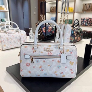 COACH C8615 ROWAN SATCHEL IN SIGNATURE CANVAS WITH MYSTICAL