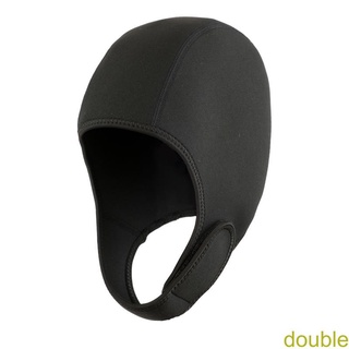 [double]3D Waterproof Elastic Outdoor Seaside Surfing Diving Hood Headband Swimming Hat Diving Cap Headgear