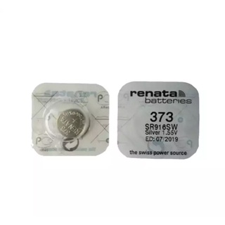 ถ่านนาฬิกา Renata 373 SR916SW ,916SW 1.55V Swiss Made ของแท้​ แบ่งขายจำนวน 1ก้อน