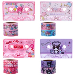 มาส์กกิ้งเทป เทปตกแต่ง เทปน่ารัก เทปวาชิ แท่นตัดเทป SANRIO KITTY MY MELODY POCHACCO LITTLE TWIN CINNAMONROLL