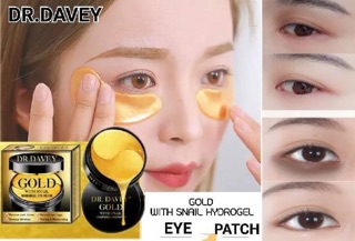 DR. DAVEY Gold With Snail Hydrogel Eye Patch แผ่นมาร์คใต้ตาทองคำ 1 กล่องมี 30 คู่**ของแท้ พร้อมส่ง