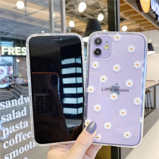 เคสซิลิโคน samsung Galaxy A12 A42 A10S A71 A20 A30 A20S A50 case เคส samsung A51 A10 A50S A7 2018 soft cases Small daisies cover