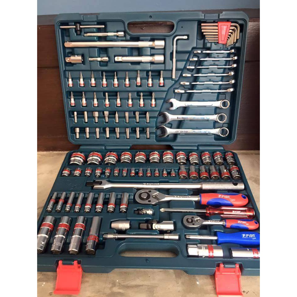 FION บล๊อกชุด 112ชิ้น 1/2", 1/4"
