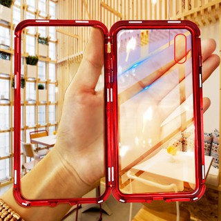 🔥สินค้าแนะนำ🔥 พร้อมส่งจากไทย(กระจกหลัง) Vivo V15,V15pro,V11,V11i,V9,Y17,S1 เคสแม่เหล็ก ประกบ กันกระเเทก A001