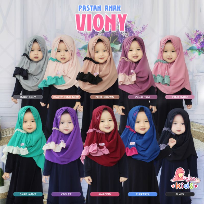 พาสต้าเด็ก Viony Milan / Miulan / พาสต้าเด็ก / Pashmina / Milan Children / Milan Hijab / Milan Hijab