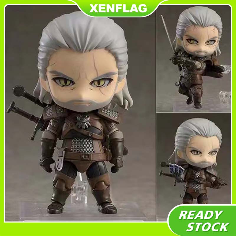 Nendoroid Geralt The Witcher 3 #907 Action Figure Pvc Collection Model Gift 10ซม