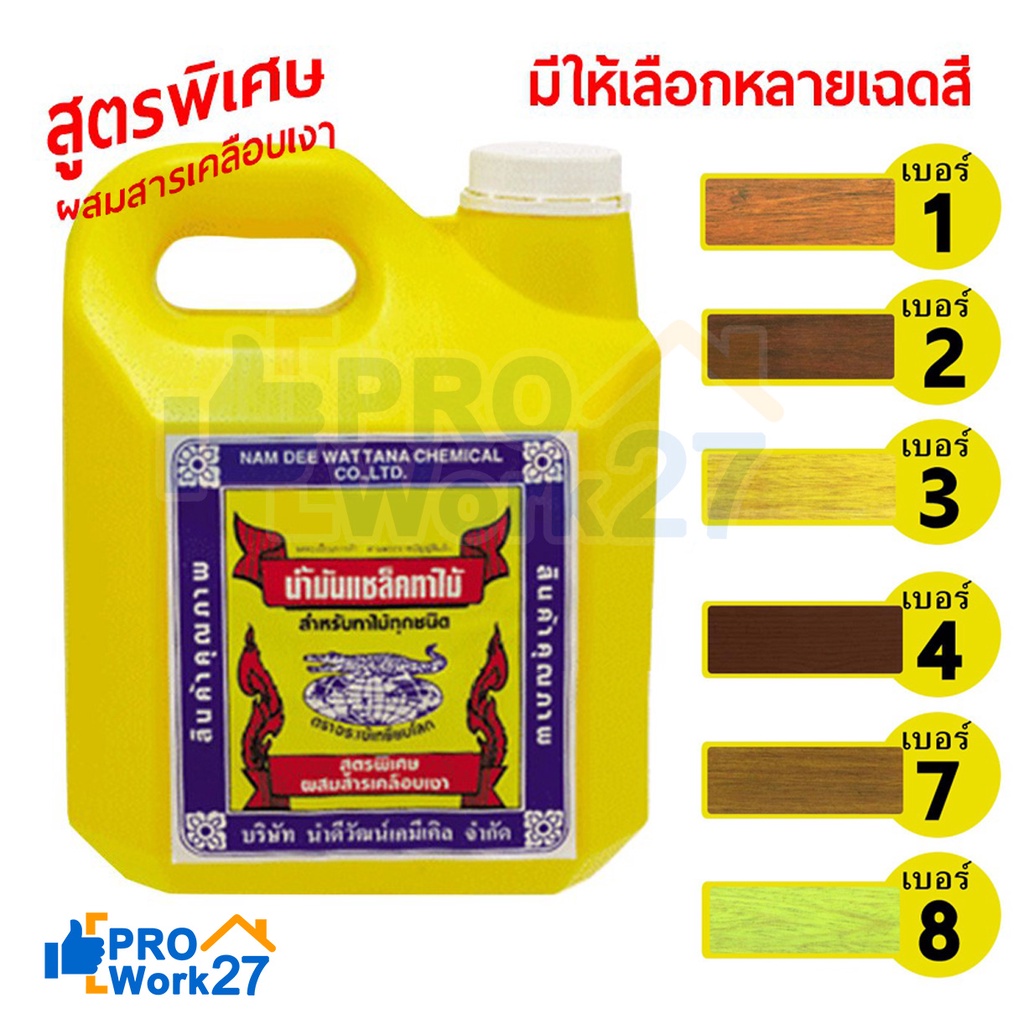 ++แชล็คสูตรพิเศษผสมสารเคลือบเงา ตราจระเข้เหยียบโลก ป้องกันการเกิดเชื้อรา ถนอมเนื้อไม้ ทนแดด ทนฝน!!
