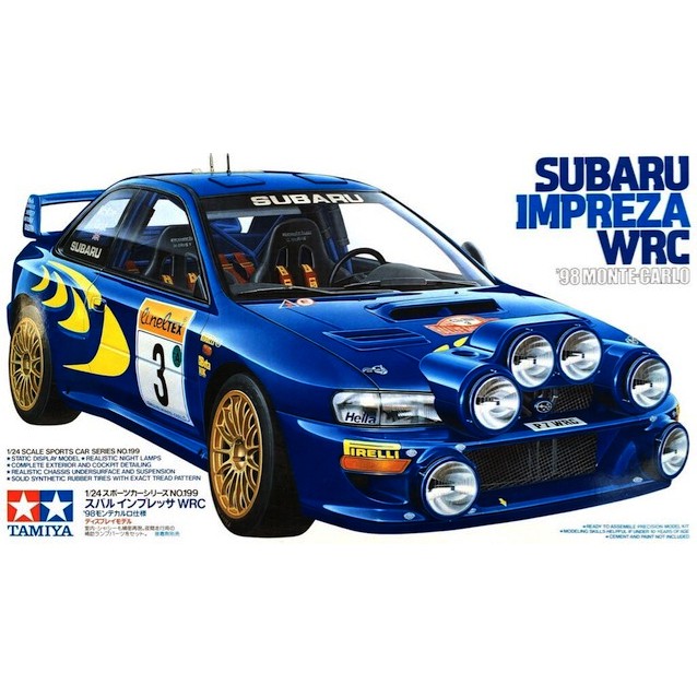 โมเดลรถยนต์ TAMIYA SUBARU IMPREZA WRC MONTE-CALO '98 1/24