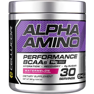 Cellucor Alpha Amino Watermelon 30 Servings EAA &amp; BCAA Powder Branched Chain Essential Amino Acids Electrolytes บีซีเอเอ