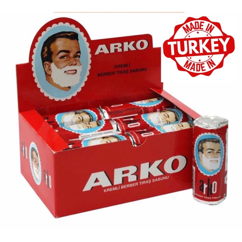 Arko Stick Shaving Barber Soap 1 ก้อน 75 Gr สบู่โกนหนวดนำเข้าจากตุรกี แท้100%