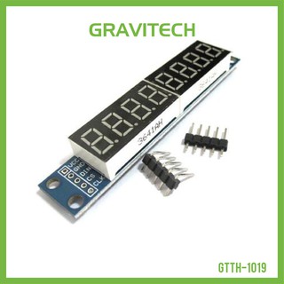 [Gravitechthai] 0.35" 7-SEG 8-DIGIT SPI with MAX7219 Driver