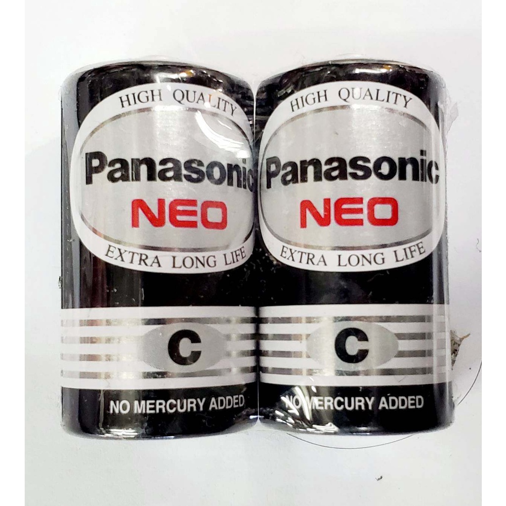 แท้ 100% Panasonic NEO  Size C แพ็ค 2 ก้อน R14NT/2SL Battery Pana C ถ่าน C ถ่านC Panasonic C