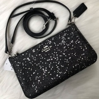 (COACH F39656) พอชสีใหม่ล่าสุด ลายกริตเตอร์