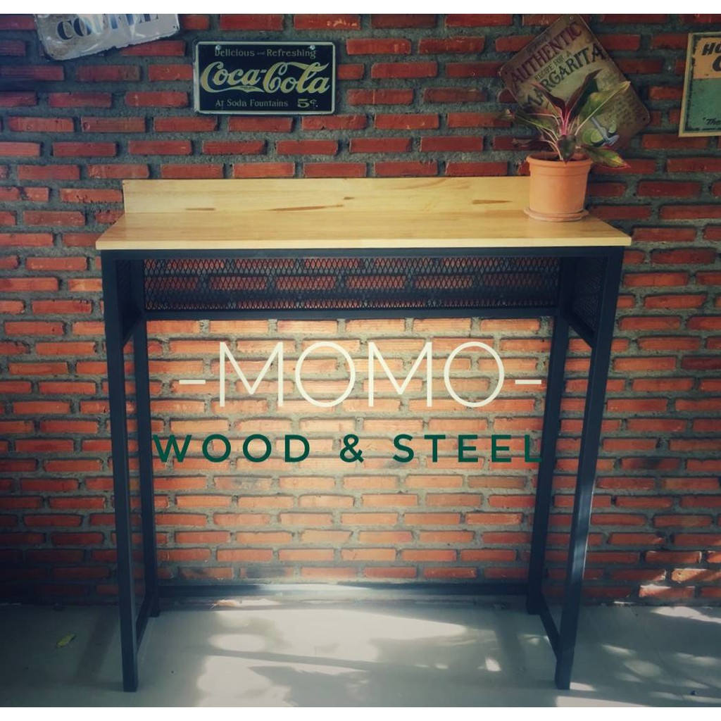 17.5โต๊ะบาร์สไตล์ลอฟ์ท  ขนาด 30X140X105cm