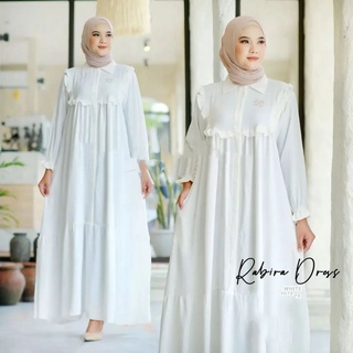 Rabira Dress IK Material Crinkle Button Life () Gamis ชุดเดรสแม็กซี่ ผู้ใหญ่ ใหม่ล่าสุด ชุดเดรสย่น รุ่นล่าสุด Gamis เรียบง่าย หรูหรา