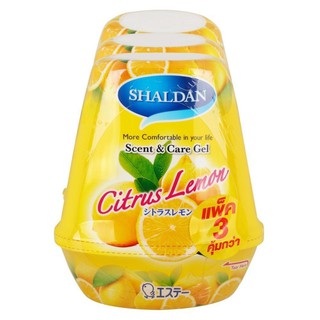 เจลปรับอากาศซีตรัสเลมอน SHALDA 180 กรัม แพ็ค 3  AIR FRESHENER GEL SHALDAN CITRUS LEMON 180G PACK3