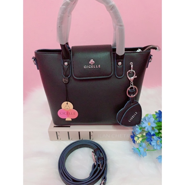 กระเป๋าถือClCELLE👜ทรงช็อปปิ้งพร้อมสายสะพายถุงผ้าแบรนด์🎉