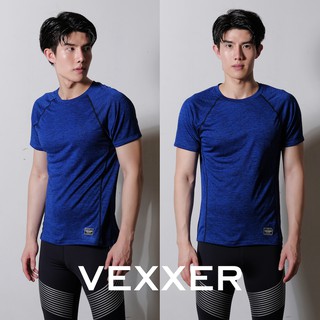 Vexxer TopDye Running Shirt X01 – สีน้ำเงิน เสื้อกีฬา แขนสั้น เสื้อวิ่ง ออกกำลังกาย