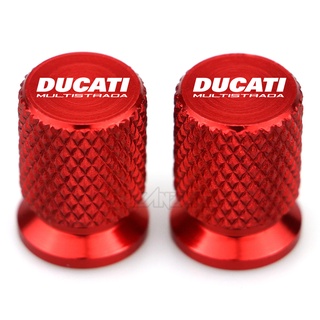 ฝาครอบวาล์วลมยางอลูมิเนียม CNC อุปกรณ์เสริม สําหรับรถจักรยานยนต์ Ducati Multistrada 950 1100 1260 1200 S Sport Grand Tour