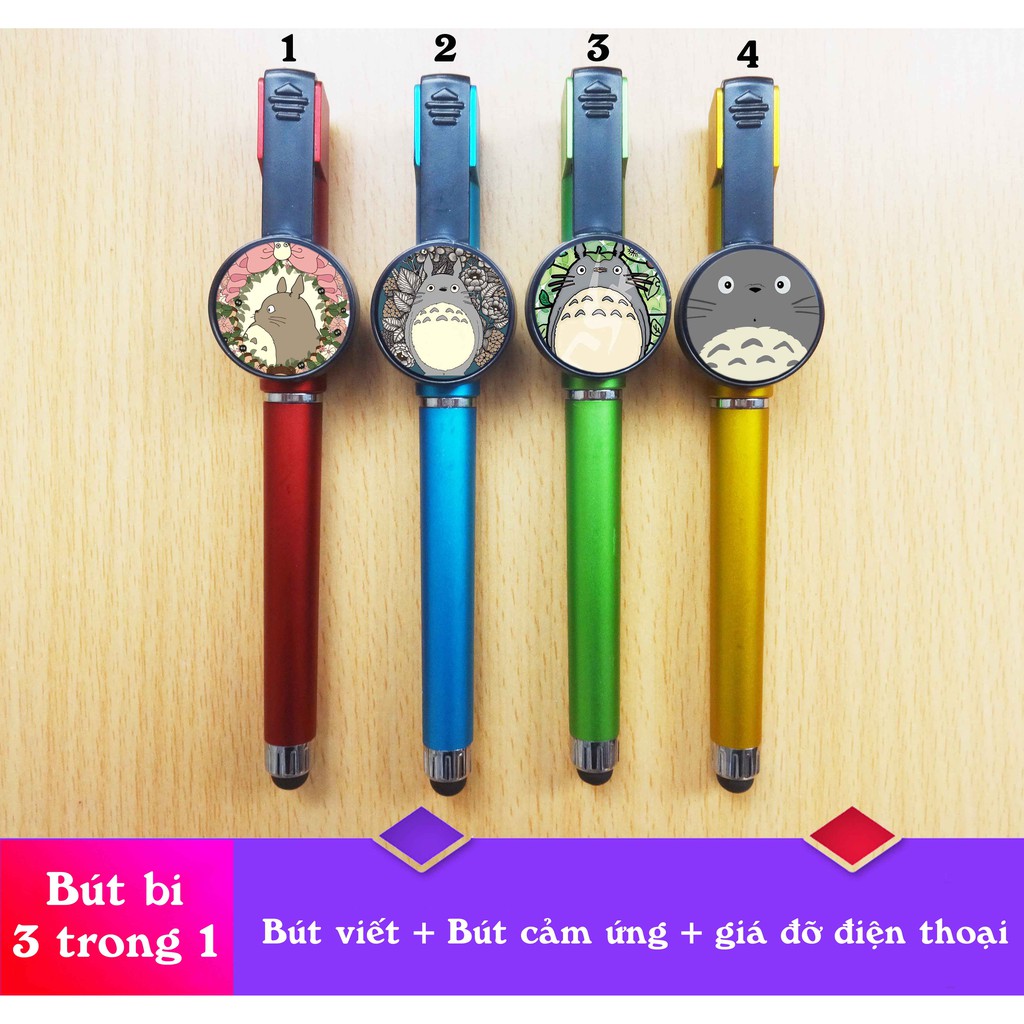 ปากกา Totoro 3 in 1 (ปากกา+ปากกาสัมผัส+ที่วางโทรศัพท์)