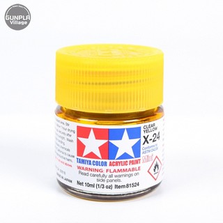 Tamiya 81524 Acrylic Mini X-24 Clear Yellow 45035432 (สี)