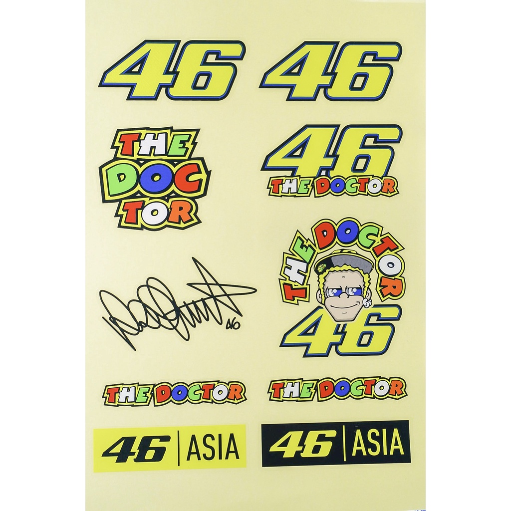สติ๊กเกอร์ EMBLEM (B) YAMAHA VALENTINO ROSSI VR 46 ASIA VR46 SGV RIDER 2