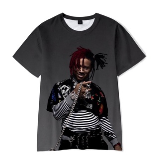 เสื้อยืด พิมพ์ลาย Trippie Redd สไตล์ฮาราจูกุ สตรีท 2022