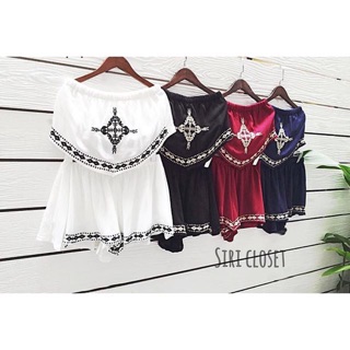 Code : SC074 Crop Top and Shorts Style Boho Chic